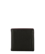 PIQUADRO X1 Portefeuille en cuir martel&eacute; Noir - Portefeuilles Homme - 1