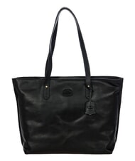 BRIC&rsquo;S VOLTERRA Sac de courses en cuir Noir - Sacs pour Femme - 1