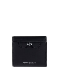 ARMANI EXCHANGE VIVIENNE portefeuille compact de taille moyenne noir - Portefeuilles Femme - 1