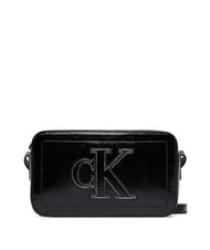 CALVIN KLEIN BOLD CK Mini sac bandouli&egrave;re sur noir - Sacs pour Femme - 1