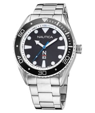 NAUTICA N83 FINN WORLD DIVER Montre &agrave; quartz acier-noir - Montres - 1