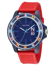 NAUTICA N83 FINN WORLD Montre &agrave; quartz bleu et rouge - Montres - 1