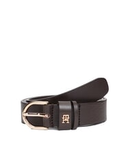 TOMMY HILFIGER ESSENTIAL EFFORTLESS Ceinture en cuir fabriqu&eacute;e en Italie - Ceintures