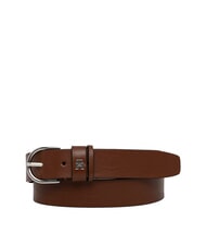 TOMMY HILFIGER ESSENTIAL EFFORTLESS ceinture en cuir cognac d'hiver - Ceintures - 1