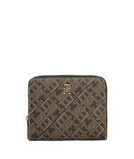 TOMMY HILFIGER TH ICON Portefeuille pour femme m&eacute;lange noir - Portefeuilles Femme - 1