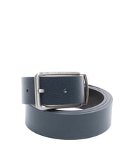 ARMANI EXCHANGE ESSENTIAL Ceinture r&eacute;versible en cuir marine fonc&eacute;/faucon - Ceintures - 1