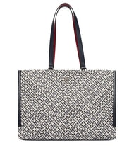 TOMMY HILFIGER TH JACQUARD sac bandouli&egrave;re bleu de l'espace - Sacs pour Femme - 1