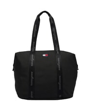 TOMMY HILFIGER TJW ESS DAILY Sac bandouli&egrave;re maxi le noir - Sacs pour Femme - 1