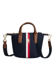 TOMMY HILFIGER POPETTE Petit sac cabas avec bandouli&egrave;re bleu de l'espace - Sacs pour Femme - 1