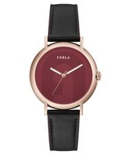 FURLA EASY SHAPE Montre de mode noir rouge - Montres - 1