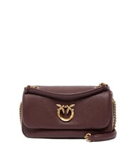 PINKO CLICK SOFT Mini sac bandouli&egrave;re / sac port&eacute; &eacute;paule brun fonc&eacute; or antique - Sacs pour Femme - 1