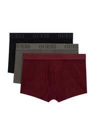 GUESS JOE Lot de 3 boxers deviner les mots en diagonale - Slip homme - 1