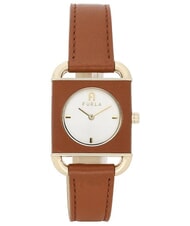 FURLA ARCO SQUARE Montre de mode blanc et brun - Montres - 1