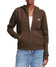 GUESS JEANS REGULAR MINI Sweat &agrave; capuche zipp&eacute; - Sweat-shirts pour femmes