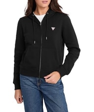 GUESS JEANS REGULAR MINI Sweat &agrave; capuche zipp&eacute; - Sweat-shirts pour femmes