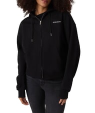 GUESS JEANS EMBRO Sweat &agrave; capuche zipp&eacute; jetbla - Sweat-shirts pour femmes - 1
