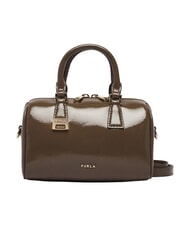 FURLA OLIVIA Sac &agrave; main en cuir avec bandouli&egrave;re gris boueux - Sacs pour Femme - 1