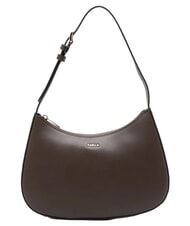 FURLA MARGOT Sac bandouli&egrave;re en cuir chocolat - Sacs pour Femme - 1