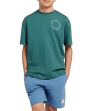 NEW BALANCE CIRCULAR LOGO T-shirt enfant en coton - Tee-shirt enfant