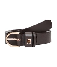 TOMMY HILFIGER ESSENTIAL EFFORTLESS Ceinture en cuir fabriqu&eacute;e en Italie - Ceintures