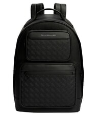 TOMMY HILFIGER TH MODERN Sac &agrave; dos avec double poche avant le noir - Sacs &agrave; dos pour l'&Eacute;cole & les Loisirs - 1