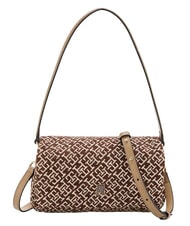 TOMMY HILFIGER TH JACQUARD sac bandouli&egrave;re mousse de toundra - Sacs pour Femme - 1
