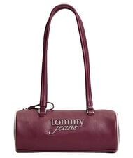 TOMMY HILFIGER TJW BOLD SCRIPT Sac bandouli&egrave;re &agrave; double poign&eacute;e brun bois de rose - Sacs pour Femme - 1