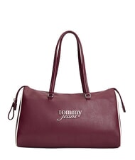 TOMMY HILFIGER TJW BOLD SCRIPT sac cabas &agrave; bandouli&egrave;re brun bois de rose - Sacs pour Femme - 1