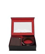 GAUD&Igrave; KIT Portefeuille et &eacute;tui &agrave; portefeuille marron fonc&eacute; - Portefeuilles Homme - 1
