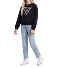 GUESS KIDS ACTIVE Sweat-shirt en pur coton jetbla - B&eacute;b&eacute; Sweat - 1