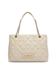 LOVE MOSCHINO QUILTED sac bandouli&egrave;re Ivoire - Sacs pour Femme - 1