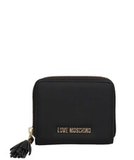 LOVE MOSCHINO ESSENTIAL Petit portefeuille Noir - Portefeuilles Femme - 1