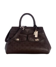 GUESS BLAKE Sac &agrave; main avec bandouli&egrave;re marron - Sacs pour Femme - 1