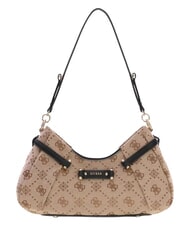 GUESS DOROTHY sac bandouli&egrave;re logo lait/noir - Sacs pour Femme - 1