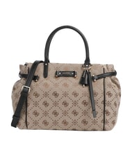 GUESS DOROTHY Sac &agrave; main avec bandouli&egrave;re logo lait/noir - Sacs pour Femme - 1