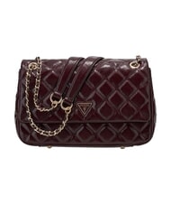 GUESS JULIET sac bandouli&egrave;re Bordeaux - Sacs pour Femme - 1