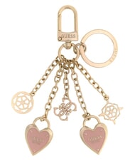 GUESS LOGO Porte-cl&eacute;s bois de rose - Porte-cl&eacute;s - 1