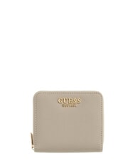 GUESS MELODY portefeuille compact &agrave; fermeture &eacute;clair taupe clair - Portefeuilles Femme - 1