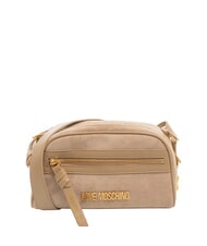 LOVE MOSCHINO SIGNATURE ZIP sac bandouli&egrave;re sable - Sacs pour Femme - 1