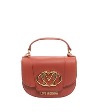 LOVE MOSCHINO OVAL FRIEZE Mini sac bandouli&egrave;re rouiller - Sacs pour Femme - 1