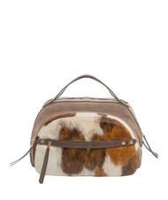 BORBONESE B-GALLERY Sac &agrave; main avec bandouli&egrave;re naturel/cendre/cacao - Sacs pour Femme - 1