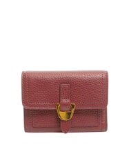 COCCINELLE CAMPUS petit portefeuille en cuir groseille - Portefeuilles Femme - 1