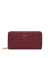 LIUJO KALISKA Portefeuille Zip Around bordeaux profond - Portefeuilles Femme - 1