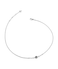 GUESS TINY PEARLY Collier avec pendentif central orn&eacute; du logo G ARGENT - Colliers - 1