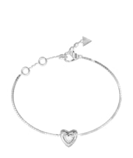 GUESS BELOVED Bracelet, breloque en forme de c&oelig;ur ARGENT - Bracelets - 1