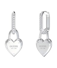 GUESS ALL YOU NEED IS LOVE Boucles d'oreilles en forme de c&oelig;ur ARGENT - Boucles d'oreilles - 1
