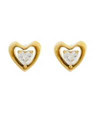 GUESS BELOVED Boucles d'oreilles en forme de c&oelig;ur or jaune - Boucles d'oreilles - 1