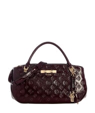 GUESS CARMELLA Sac &agrave; main avec bandouli&egrave;re logo bordeaux - Sacs pour Femme - 1
