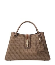 GUESS YVONNE LOGO Sac &agrave; main avec bandouli&egrave;re LOGO DE LAIT - Sacs pour Femme - 1