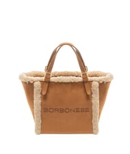 BORBONESE SUEDE LOGO Sac &agrave; main avec bandouli&egrave;re - Sacs pour Femme